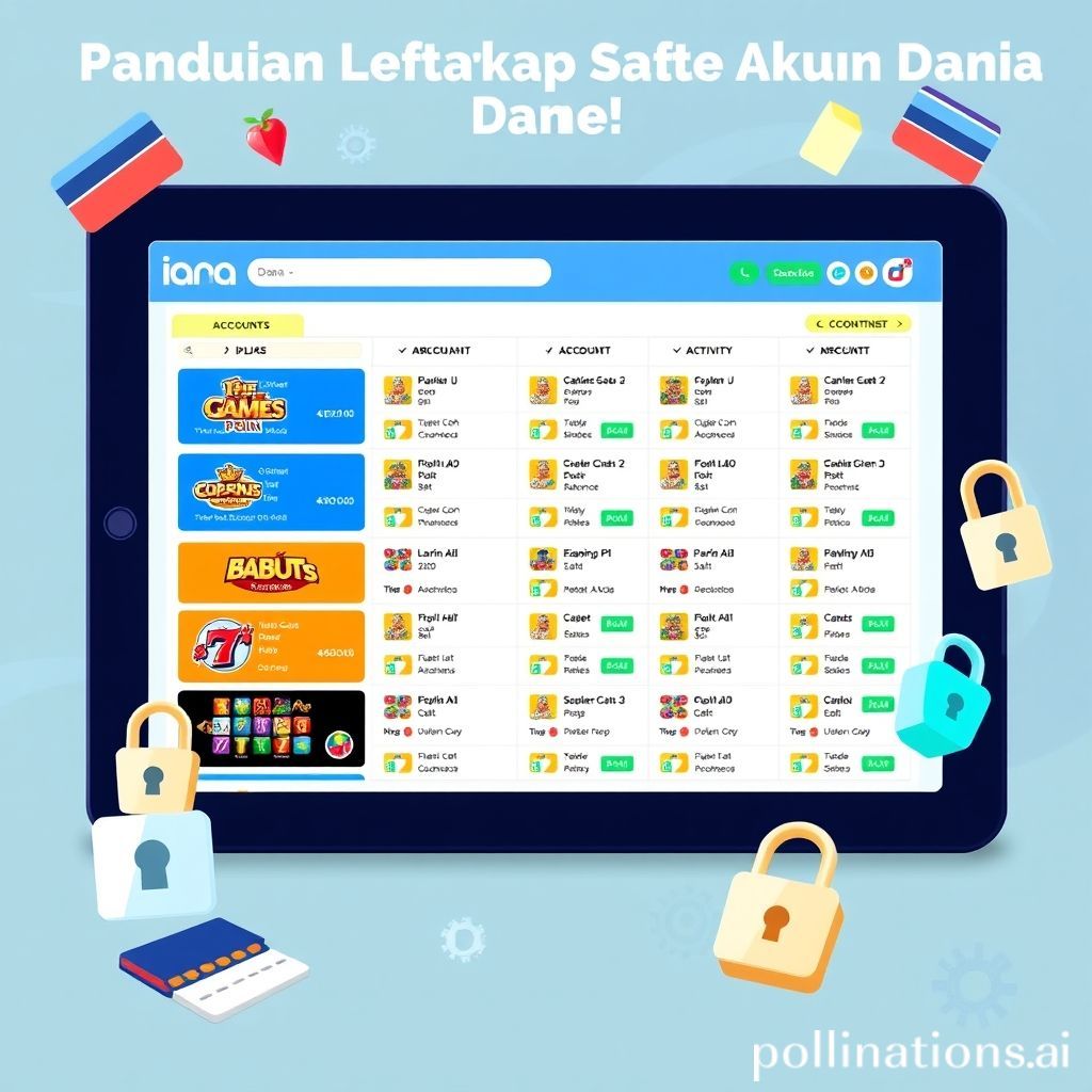 Panduan Lengkap Daftar Slot Akun Dana